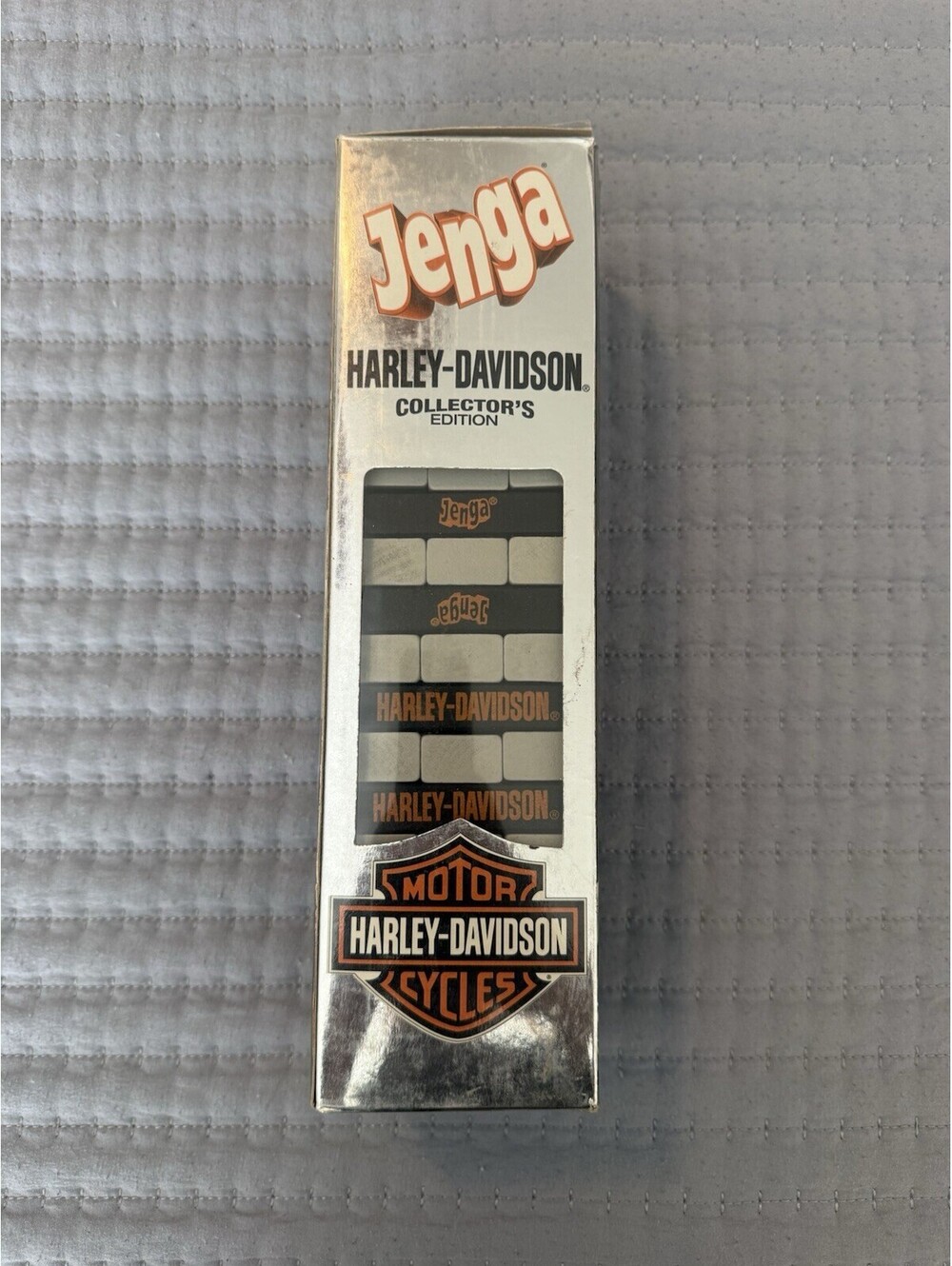Harley Davidson Jenga Collector's Edition Motorcycle Game 2008 USAopoly  w/ DICE